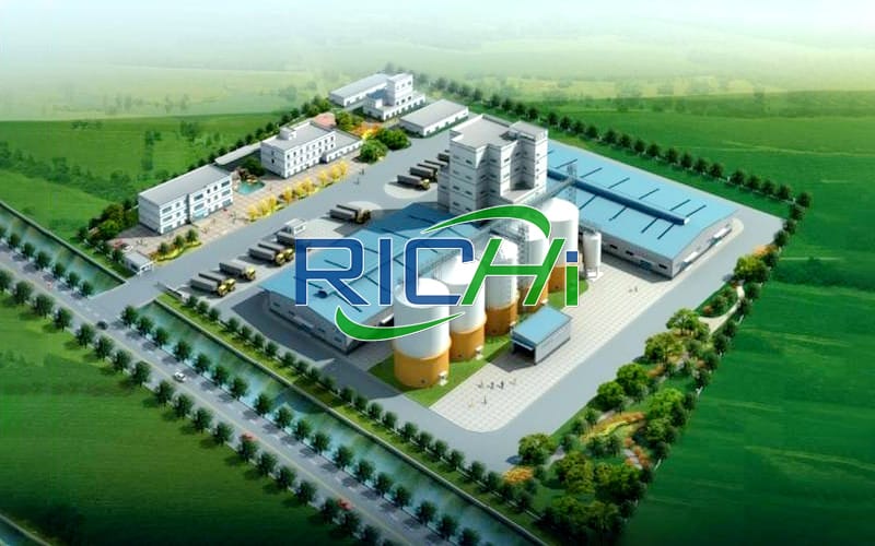 交钥匙工程100t/h家禽动物饲料加工技术