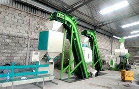 Brazil 1-2 t/h biomass pelleting line 巴西1-2 T / H生物质颗粒线